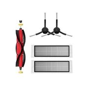 / Fit For Xiaomi Rockrobo Vacuum V1 Robotic Vacuum Cleaner Accessories Main Roller Side Brush Hepa Filter Parts Kits Sweeping Robot Set (Color : Set D)