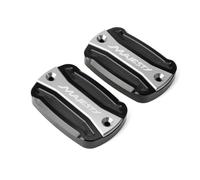 Fit For Y-A-M-A-H-A Grand Majesty 400 2005 2006-2011 Motorcycle Brake Fluid Fuel Reservoir Tank Cap Cover(Silver)