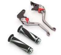 Fit for Y-a-m-a-h-a MT09 MT-09 2021 2022 2023 2024 Motorcycle Alumium Brake Clutch Lever with Hand Grips Accessories(Gray)