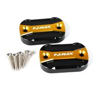 Fit For Y-A-M-A-H-A NMAX 155 125 N-MAX 2015-2023 2024 2025 Motorcycle Front Rear Brake Fuel Tank Cap Filler NMAX155 NMAX125(Reservoir Caps-Gold)