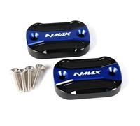 Fit For Y-A-M-A-H-A NMAX 155 125 NMAX155 NMAX125 N-MAX 2015-2024 Motorcycle Front Rear Brake Fuel Tank Cap Filler Accessories(Reservoir Caps-Blue)