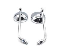 Fit For Y-a-m-a-h-a XSR 700 900 BWS 125 BMW R9T Royal Enfield Racer Motorcycle Rearview Mirror M8 M10 Round Side Universal(Chrome)