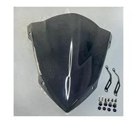 Fit For YAMAHA MT25 MT03 2020-2025 Motorcycle Sports Touring Front WindScreen Windshield Viser Visor Wind Deflector Extension Spoiler Motorbikes Deflector(Black)