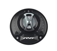 / Fit For YAMAHA YZF R1 R1M R7 R6 R15 R15M R3 Fuel Gas Tank Cover Quick Release Rotate Aluminum Oil Cap Racing Motorcycle Accessories Gas Fuel Tank(Gray R6)