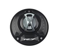 / Fit For Yamaha YZF R1 R1M R7 R6 R15 R15M R3 Fuel Gas Tank Cover Quick Release Rotate Aluminum Oil Cap Racing Motorcycle Accessories Gas Fuel Tank(R7 Gray)