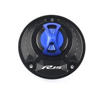 / Fit For YAMAHA YZF R1 R1M R7 R6 R15 R15M R3 Fuel Gas Tank Cover Quick Release Rotate Aluminum Oil Cap Racing Motorcycle Accessories Gas Fuel Tank(Blue R15)