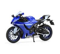 Fit for YZF-R1 1:12 alloy die-cast motorcycle model car sound and light off-road toy does not include batteries(Blue)