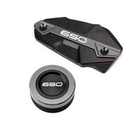 Fit For Z650 Ninja 650 VERSYS Z Motorcycle Accessories Rear Front Brake Fluid Covers Oil Filler Cap Switch Button(2 pcs-Grey)