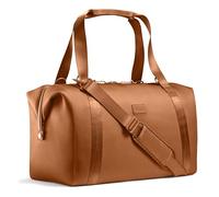 Fit & Fresh Premium Neoprene Weekender Bag, Rust Copper, Medium Carry-On Duffel Bag with Trolley Sleeve, Water-Resistant, Holds 3-5 Days of Travel Essentials and a 13" Laptop