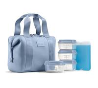 Fit & Fresh Remi Lunch Bag for Women Work - Neoprene Lunch Tote with Containers & Ice Pack, Reusable Meal Prep Lunch Box, Large Capacity, Machine Washable, Slate