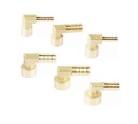 Fit Hose I,D 6/8/10/12/14/16mm Barbed x 1/8" 1/4" 3/8" 1/2" BSP Female Elbow Brass Connector Fitting YZWRWRMKTB(Fit Tube I.D 6mm,1/2")