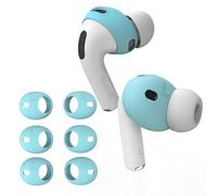 [Fit in Case] 3 Pairs Cover for AirPods Pro 3 DamonLight Anti Scratches Add Grip Sport Ear Tips [US Patent Registered] Compatible with AirPods Pro 3rd Generation 2025 (Ice Blue)