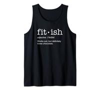 Fit- ish Works Out But Definitely Loves Chocolate Lover Gym Tank Top