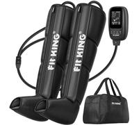 FIT KING Leg Massager, Recovery Boots Leg Massagers for Pain and Circulation Relaxing Foot Calf & Thigh Compression Massage Machine Enhance Sports Performance (Medium)