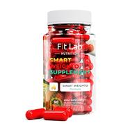 Fit Lab - Smart Weighto Management, Food Supplement - 90 Capsules - Vegan, Halal and Vegetarian Supplements for Women and Men - 45 Days Supply - Gym Essentials
