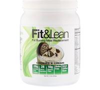 Fit & Lean, Fat Burning Meal Replacement, Cookies & Cream, 1.0 lb (450 g)