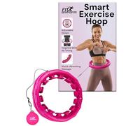 FIT ON FORM Infinity Weighted Hula Hoop for Adults Weight Loss - Smart Exercise Equipment for Home, Adjustable Pilates Circle with 28 Knots (55in) - Fitness Rings for Women, Waist Trainer, Abs Workout
