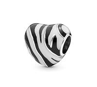 Fit Original Pandora Bracelet Charm 925 Sterling Silver Zebra Striped Beads Beads Diy Jewelry Making