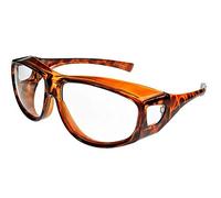 Fit Over-Glasses Grande Shatterproof Sunglasses with Clear Lenses Large Size
