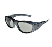 Fit Over-Glasses Piccolo Passive 3D Circular Polarised Gunmetal/Grey Small