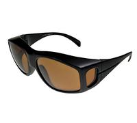 Fit-Over Sunglasses Polarised 3735PL Matt-Black/Brown Large Size