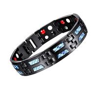 Fit Plus Bracelet, Titanium Power Bracelet, Carbon Fiber, Carbon Blue Titanium, Fit Plus, Body Firming for Men