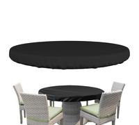 Fit Round Table Cloth | Waterproof Washable Reusable Portable Tablecloth | Fixed Picnic Table Cover - For Party Outdoor Indoor Camping Grill Dining Balcony