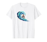 FIT Surfer Strong Surfing and Riding Waves in THE Ocean T-Shirt