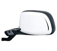 Fit System - 61034F Driver Side Mirror for Bronco, F150, F250, F350 HD, Black/Chrome, Foldaway, Paddle Design, Manual