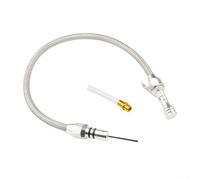 Fit Transmission Dipstick Compatible with For braided Hose Connections and Common Dipstick Gauge Measurement Setups (silver)