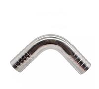 Fit Tube I.D 12.7/16/19/22/25/32/38/45/51/57/63/76/89mm Hose Barbed 304 Stainless Steel Sanitary 90 Degree Elbow Pipe Fitting,1PCS,63mm