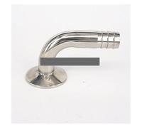 Fit Tube I/D 19mm Barbed Tri Clamp 1.5" 304 Stainless Steel Ferrule 90 Degree Elbow Pipe Fitting