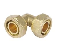 Fit Tube I.DxO.D 12x16mm/14x18mm/16x20mm/20x25mm/26x32mm PEX-AL-PEX Elbow Equal Brass Pipe Fitting for Solar Water Heater(16x20mm)