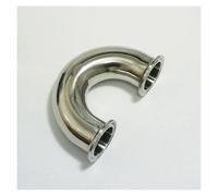 Fit Tube O.D 38mm Ferrule OD 50.5mm 304 Stainless Steel Ferrule 180 Degree Elbow Pipe Fitting Tri Clamp