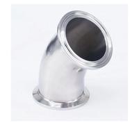 Fit Tube O.D 51mm Tri Clamp 2" Ferrule O.D 64mm 304 Stainless Steel 45 Degree Elbow Pipe Fitting