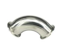 Fit Tube O/D 51mm Tri Clamp 2" Ferrule OD 64mm 304 Stainless Steel 90 Degree Elbow Connector Adapter Homebrew