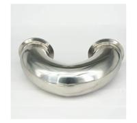 Fit Tube O.D 63mm Tri Clamp 2.5" 304 Stainless Steel 180 Degree Elbow Pipe Fitting