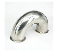 Fit Tube O.D 76mm Ferrule OD 91mm 304 Stainless Steel Ferrule 180 Degree Bend Elbow Pipe Fitting for Homebrew HZZGMANCAJ