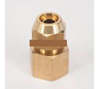 Fit Tube O.D 8mm - M12x1.25 Female Brass Flare Connector Pneumatic Pipe Fitting with Nut