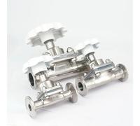 Fit Tube OD 12.7/15/19/25/32/38/45/51mm 316 Stainless Steel Ferrule O.D 25/34/50.5/64mm Tri Clamp Diaphragm Valve