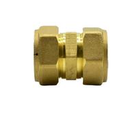 Fit Tube OD 22mm Brass Compression Fitting Union Straight Connector