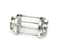Fit Tube OD 51mm Tri Clamp 2" 304 Stainless Steel Fitting Flow Sight Glass For Homebrew