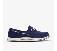 Clarks Women's Brinkley Edge Navy Canvas Slip Ons, Boat Shoes in Blue | Size: 4-Standard Fit Clarks Blue 4-Standard Fit