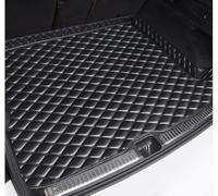 Fit Waterproof Non-Slip Leather Trunk Mat for Volkswagen Arteon Fastback 2017-2022, Auto Waterproof Anti-Scratch Tail Trunk Cargo Storage Liner, Flat style trunk mat,A Black