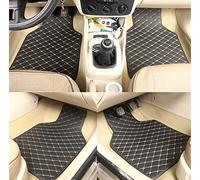 Fit Xpe Leather Car Floor Mat For Mazda 2 3 6 For Atenza For Axela Cx-30 Cx-5 Cx-7 Cx-9 Cx-3 Cx-4 All Years Universal 4pcs Waterproof Floor Liners(Black-Beige)