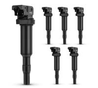 Fit4drive UF592 Ignition Coil Pack for BMW 3/5/7/X Series & Mini Cooper (2003-2016) - Compatible with 328i 335i 550i X5 Z4 650i M5 M6-4pcs Set with High Voltage Stability & Anti-Misfire Design
