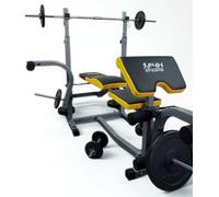 Fit4home Weights Bench With Barbell Rack | Adjustable Home Training Gym Workout Fitness Bench | TF-74006 Heavy duty