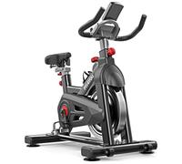 FIT4YOU Exercise Bike Indoor Cycling Home Gym Workout Cardio Fitness Adjustable Resistance LCD Monitor FY-EB07 Black