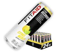 FITAID Citrus Medley - Clean Recovery Sports Drink and Hydration Helper - Ready to Drink BCAA, Electrolytes & Multivitamin Beverage with Vitamins, Magnesium, Turmeric, Glutamine, CoQ10 Stevia 24x355ml