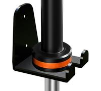 Fitarc Olympic Barbell Hanger,Barbell Storage Rack, Vertical Barbell Mount Rack, Hanging Barbell Rack for Home Fitness Equipment (Black 1Hook)